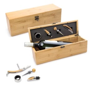Caja Madera una Botella